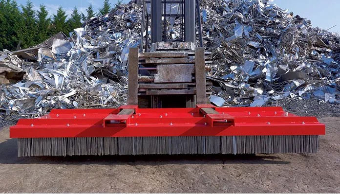 Attacco Forche 3 x 1 – Scopa industriale di grandi dimensioni